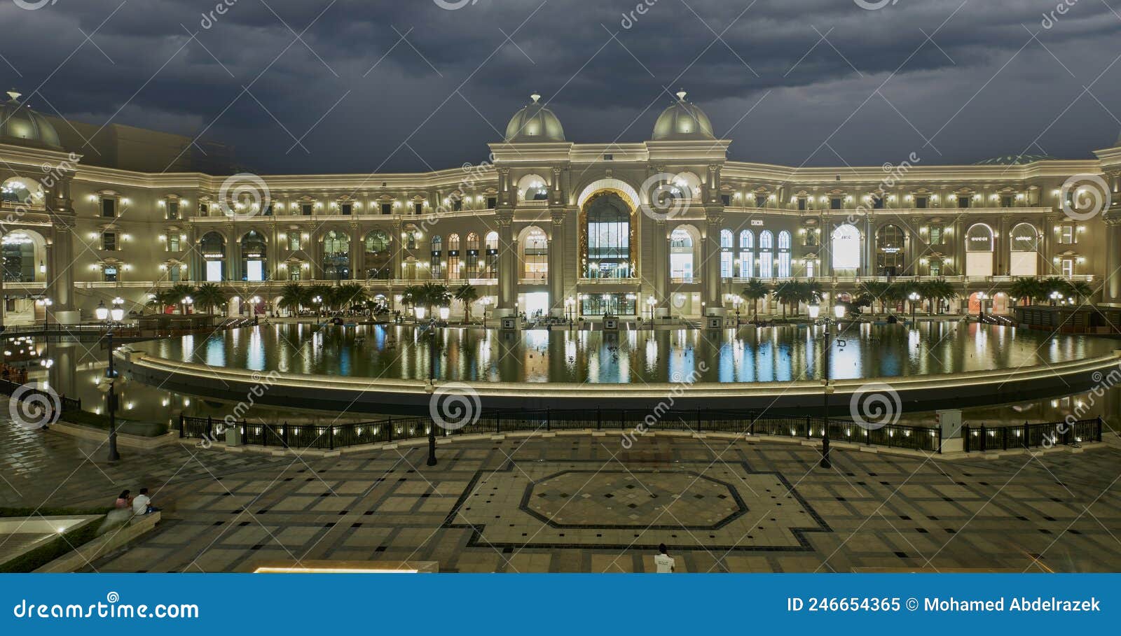 Place Vendome Mall in Lusail City, Qatar Interior View at Night