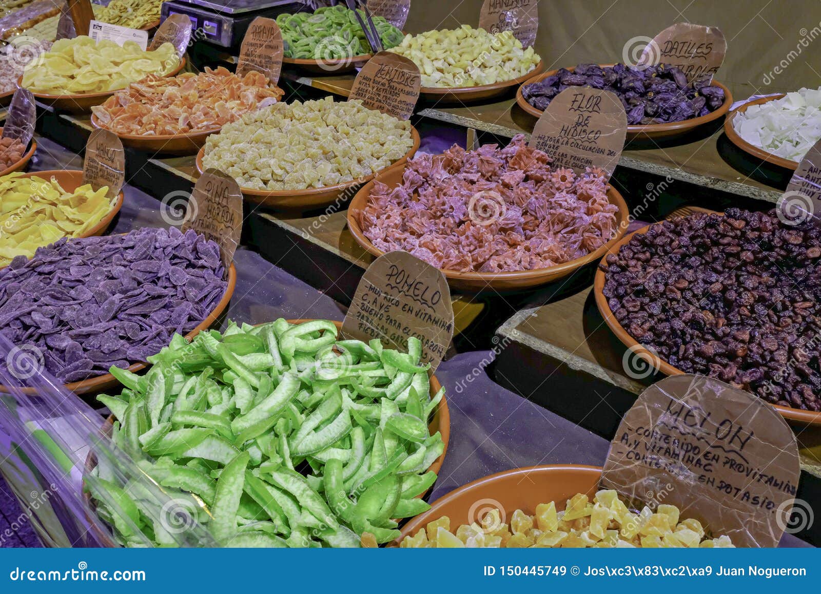 placed in the market with dehydrated fruits