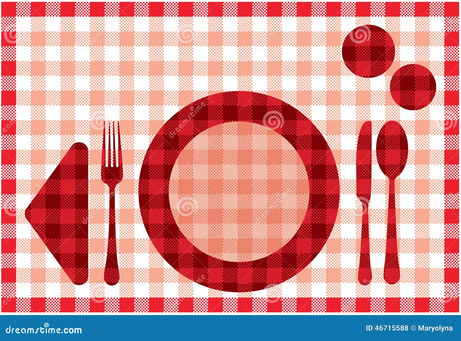Placemat stock illustration. Illustration of cutlery 46715588