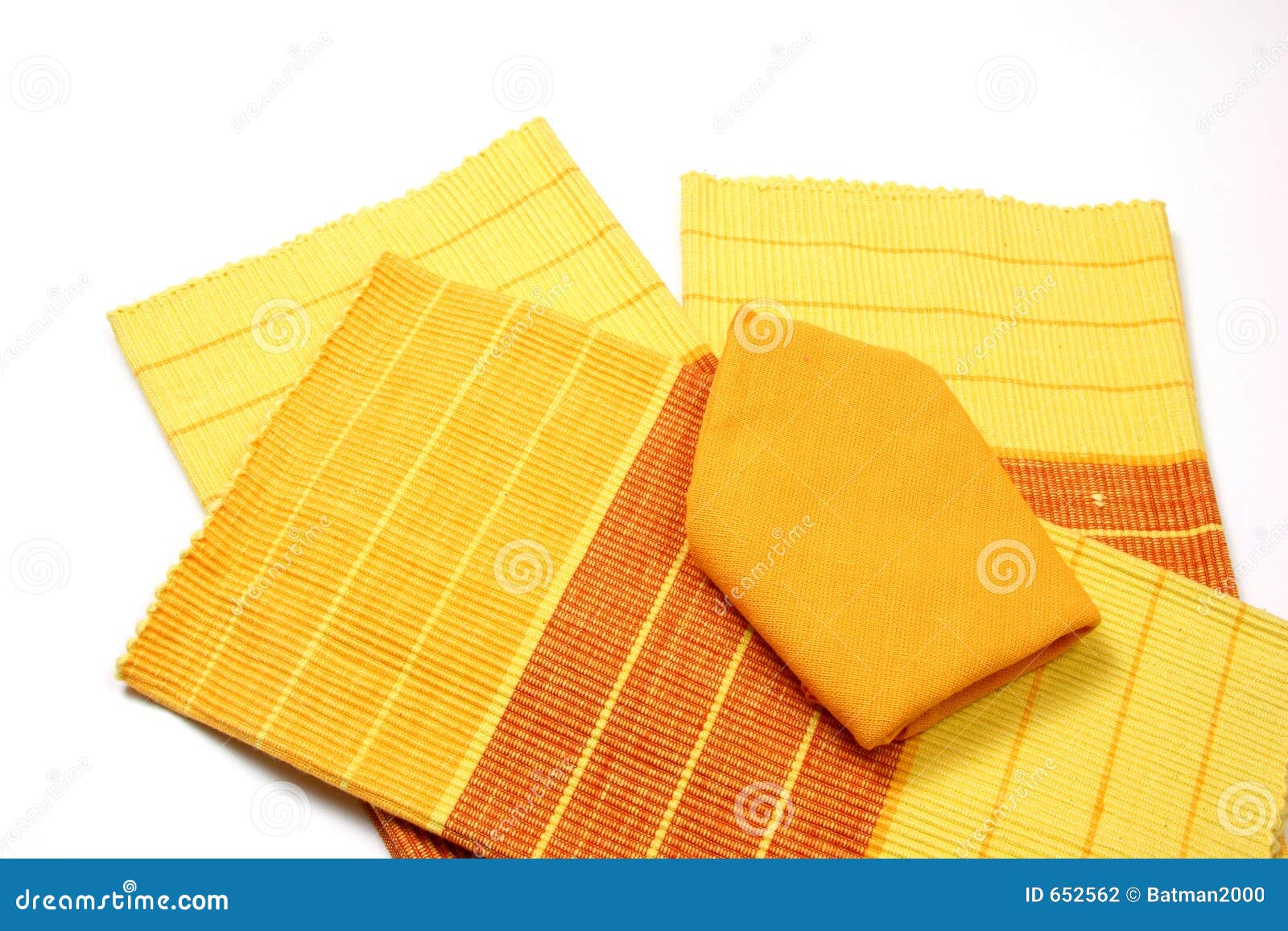 Placemat and Napkins Over White Stock Photo Image of pretty, lines