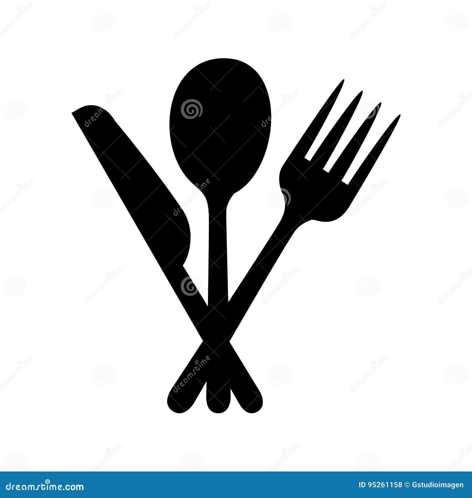 Placez L'icône De Couverts De Cuisine Illustration de Vecteur -  Illustration du gastronomie, métal: 95261158