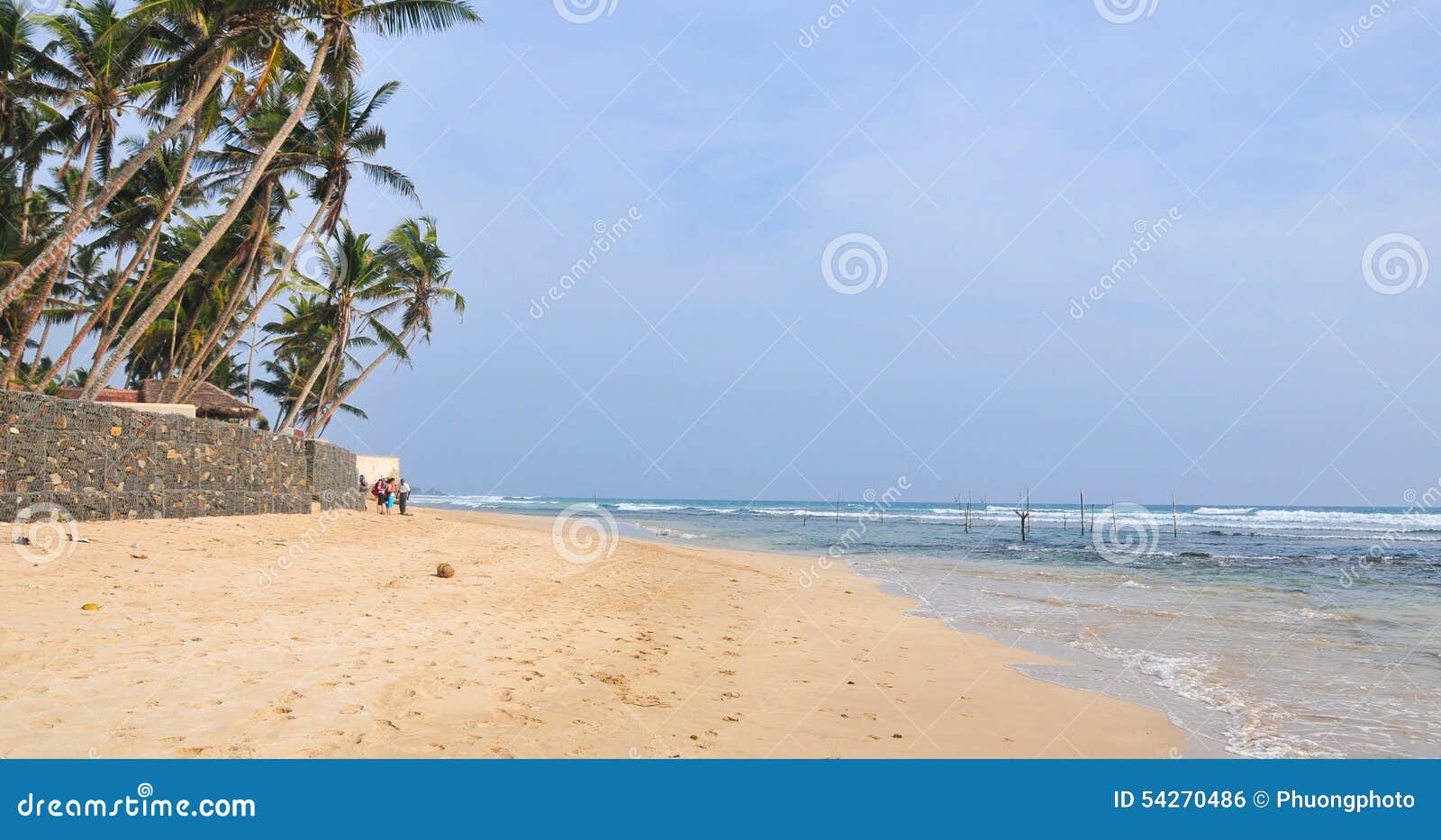 Plage Dans Hikkaduwa Sri Lanka Photo Stock Image Du