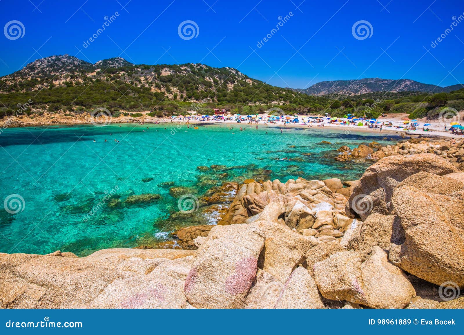 Plage De Cala Cipolla Chia Sardaigne Italie Image Stock Image Du Plage Sardaigne 9618