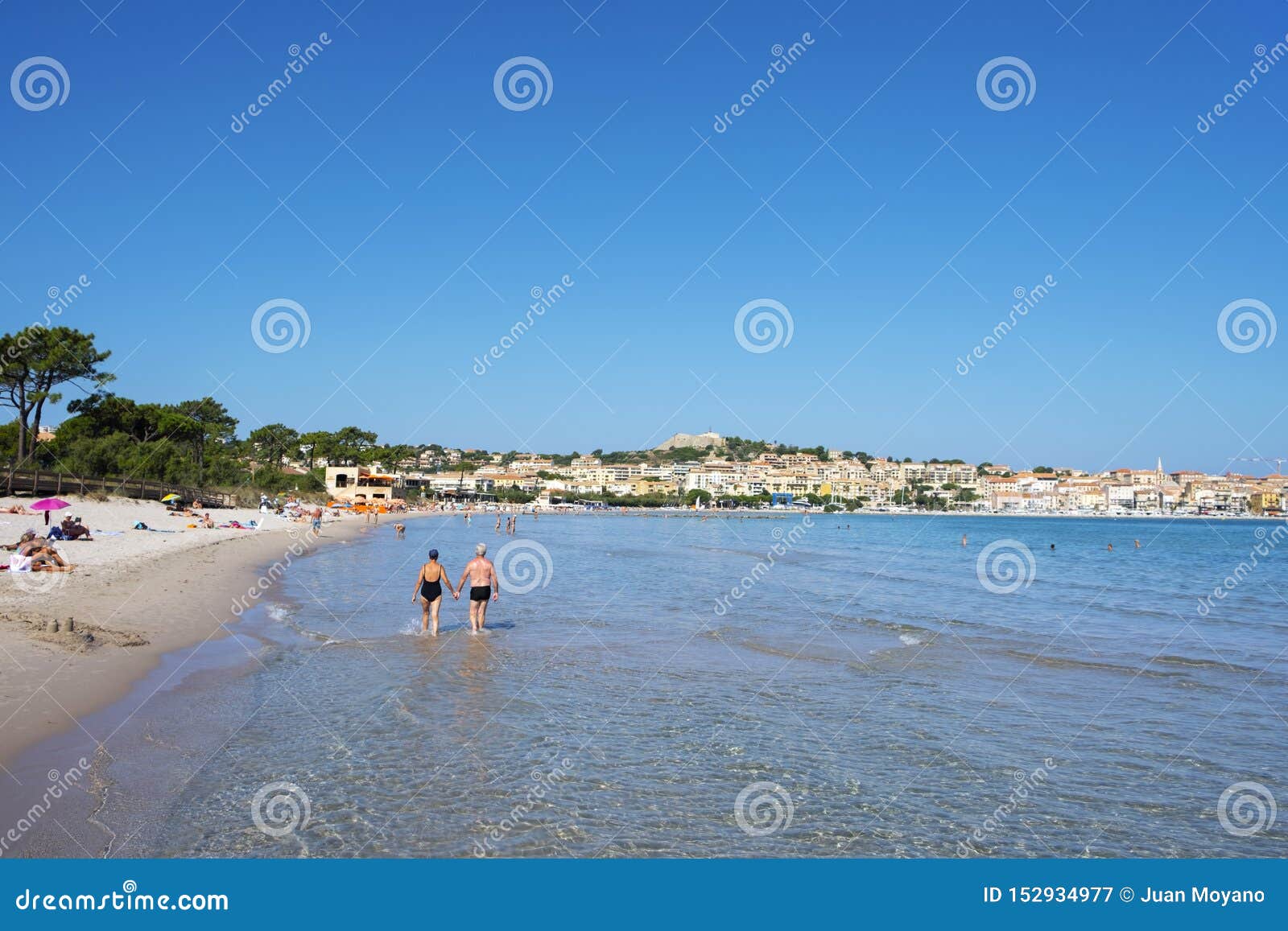 Beaches Ile Rousse Corsica France Mediterranean Europe 