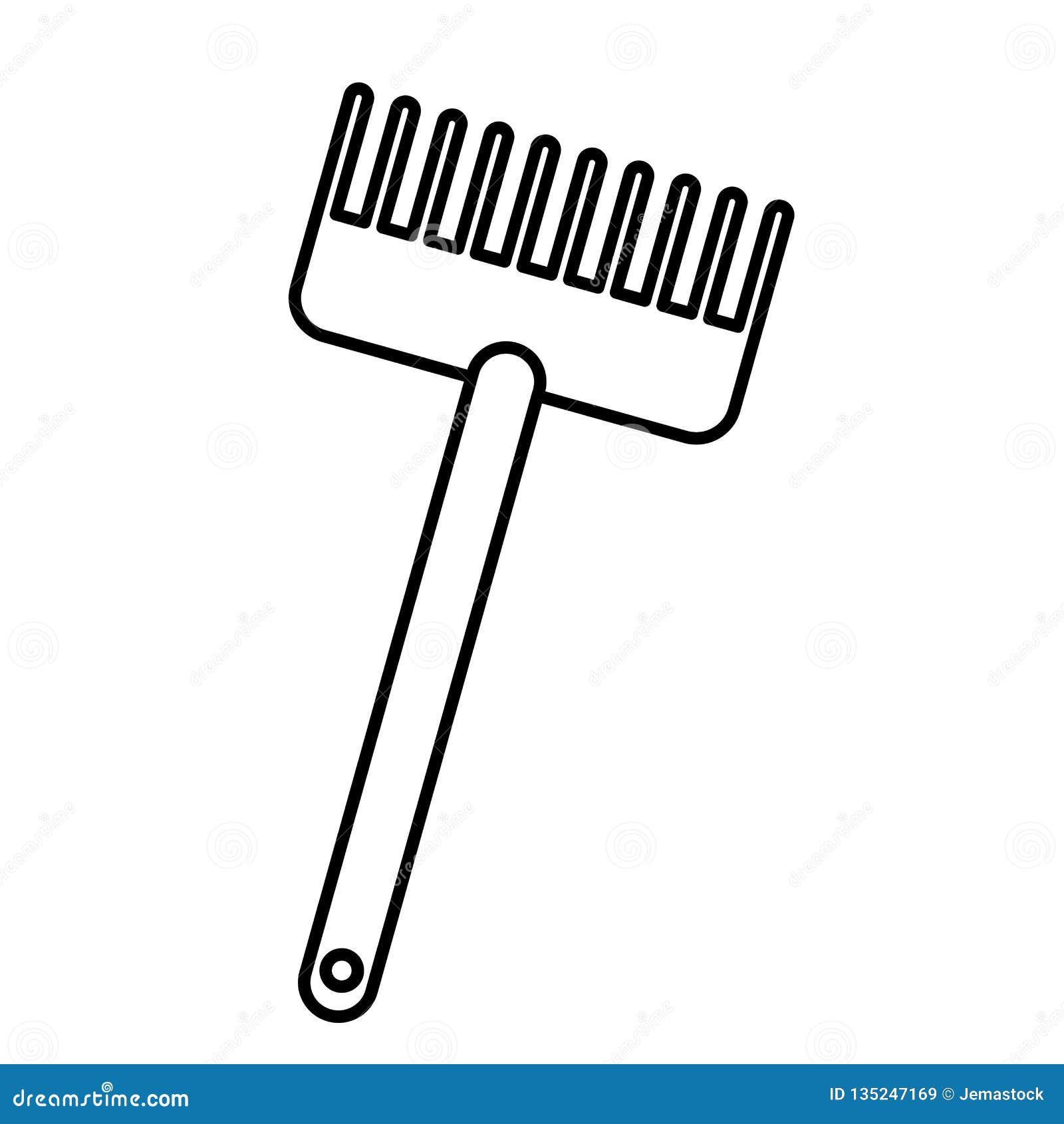 Plage De Jouet De Râteau Illustration De Vecteur