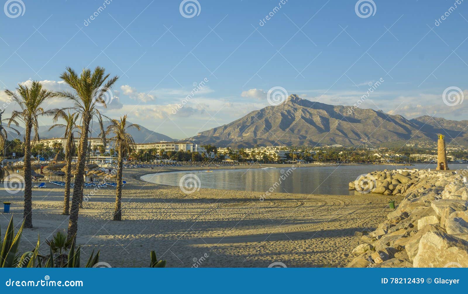 Plage De Puerto Banu Marbella Espagne Image Stock Image