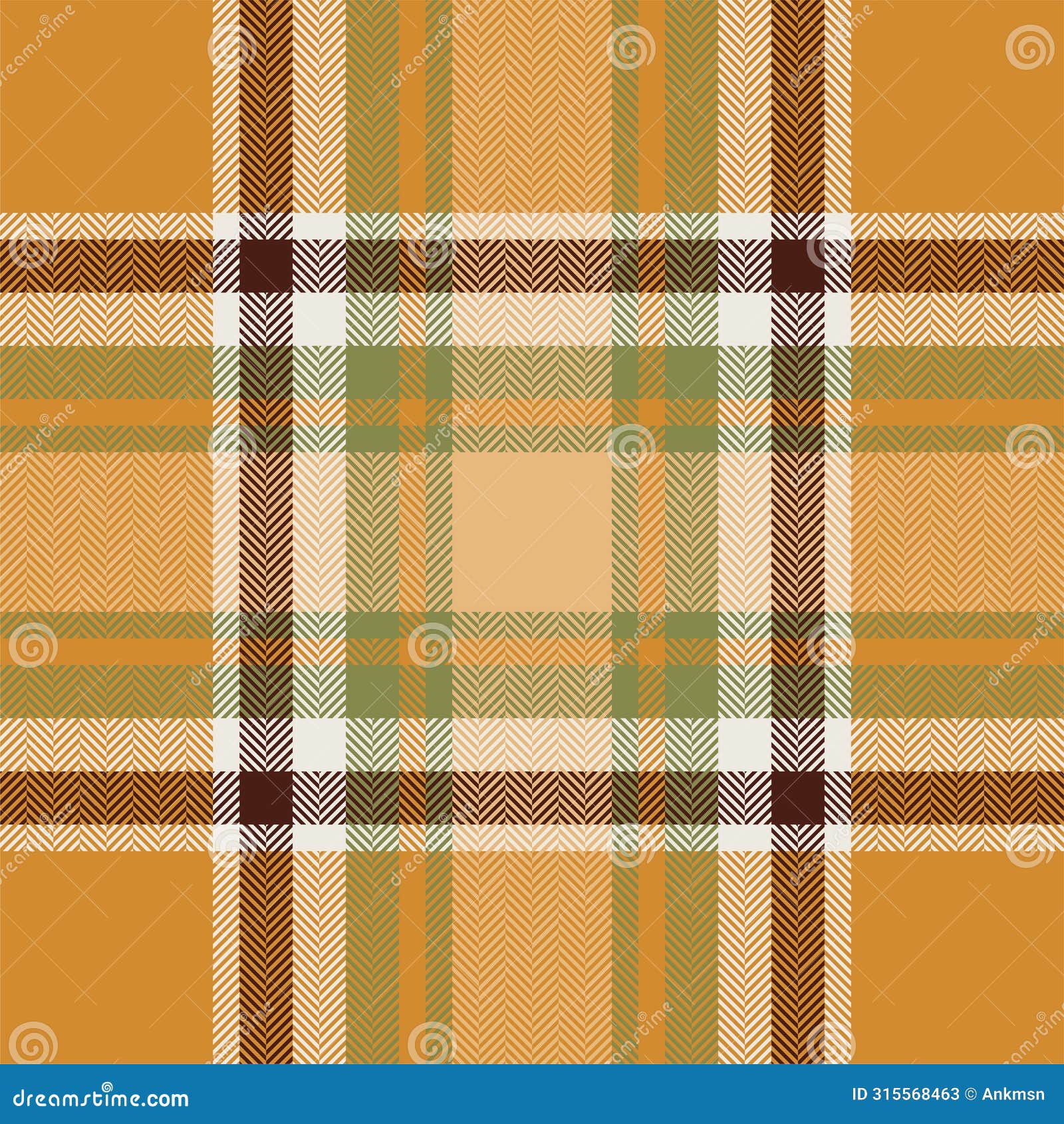 plaid check pattern in orange and red colors. seamless fabric texture. tartan textile print