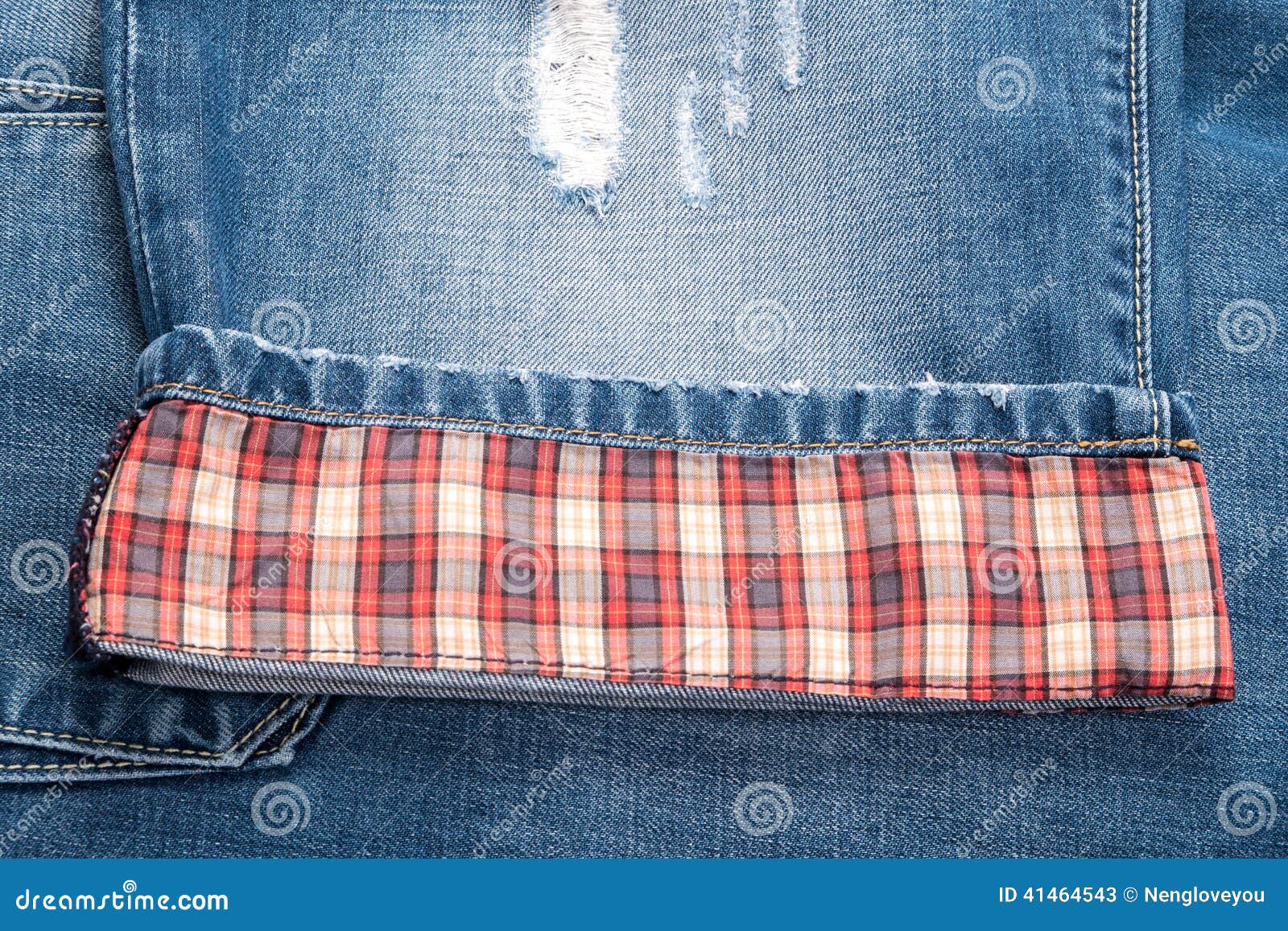 Plaid jeans stock image. Image of abstract, details, cloth 41464543