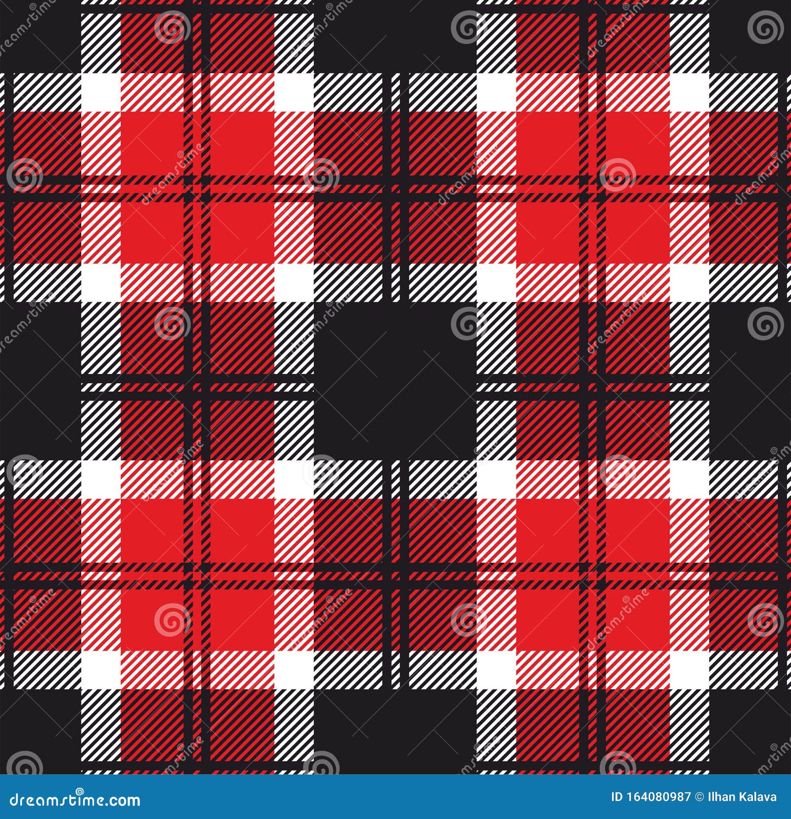 Plaid Pattern. Template for Clothing Fabrics. Red Lumberjack. Seamless ...