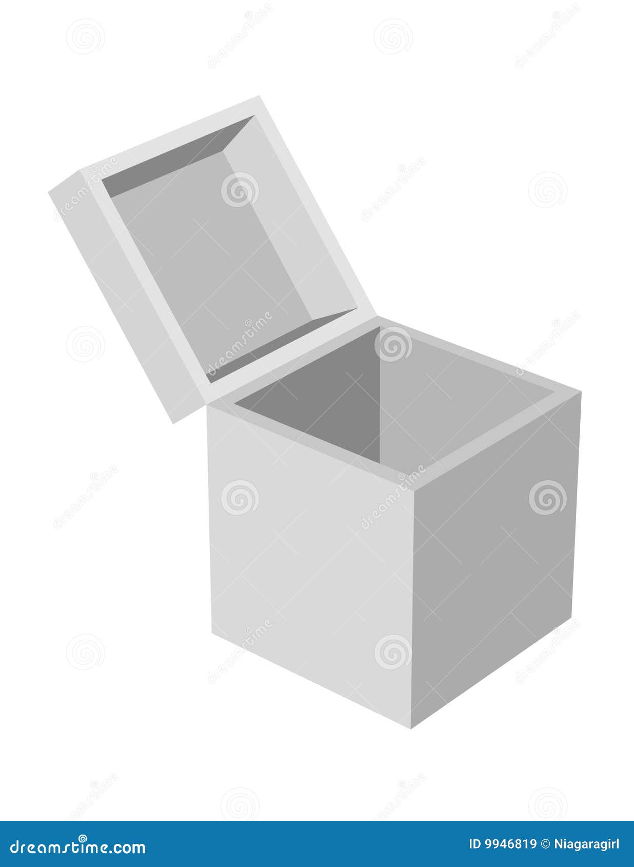 Download Plain Box Open Lid Royalty Free Stock Images - Image: 9946819