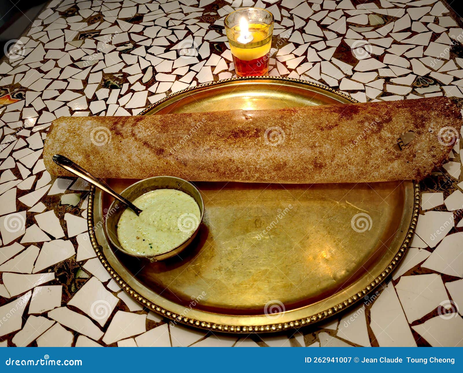 Plain Dosa with Mint Chutney Stock Image Image of mint, breakfast