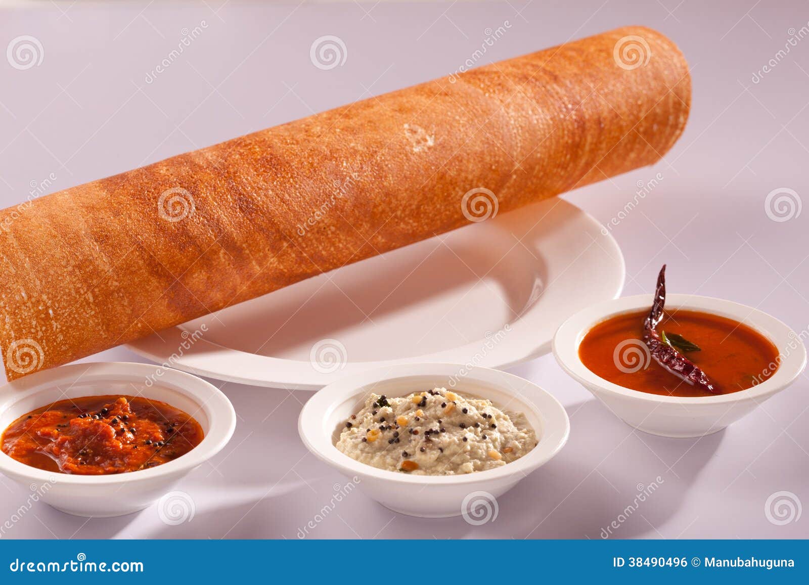 Plain Dosa a South Indian Pancake. Stock Photo Image of cuisine