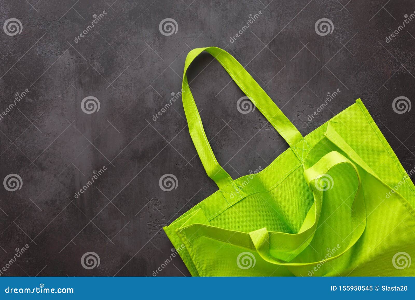 plain green cotton reusable tote bag