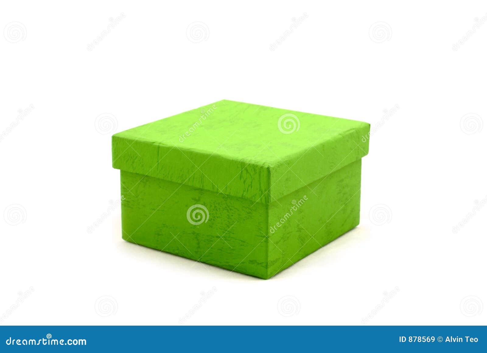 Plain Green Gift Box stock image. Image of christmas, wrapping 878569