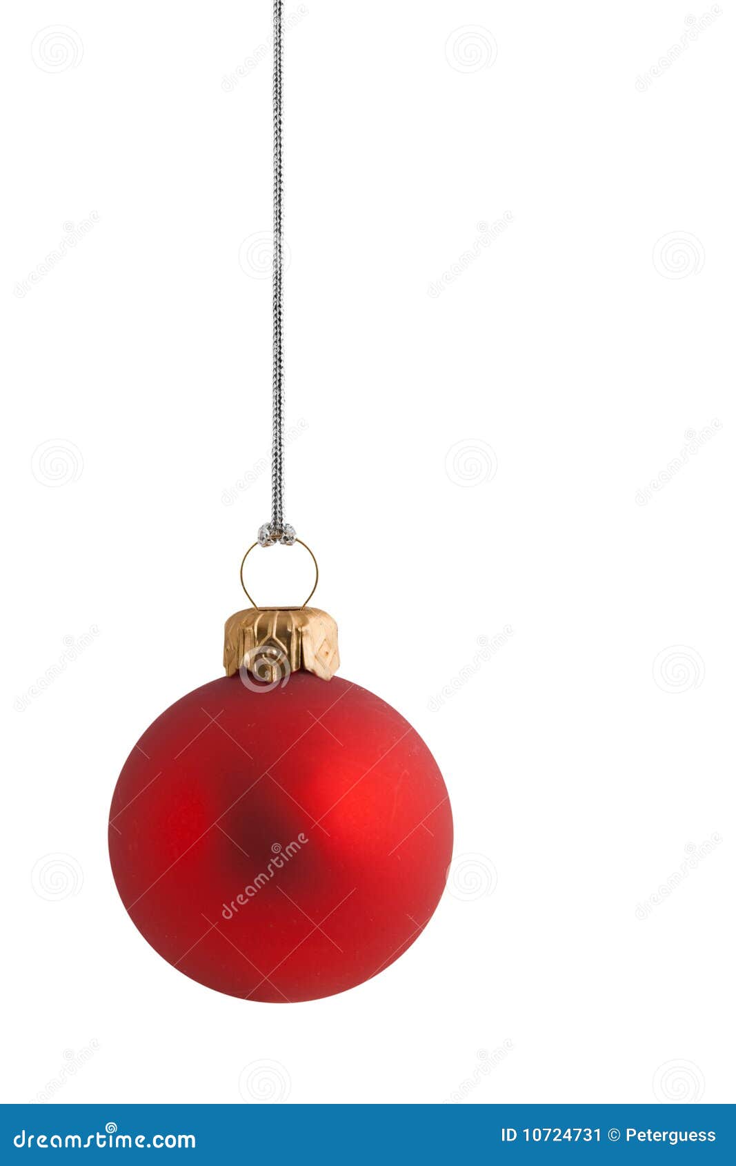 plain red christmas bauble