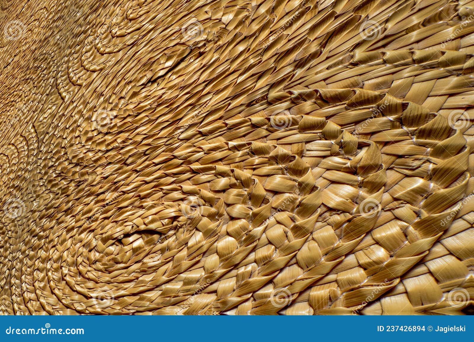 Plaited Straw Tapestry Braids Texture, Abstract Wallpaper Stock Photo 