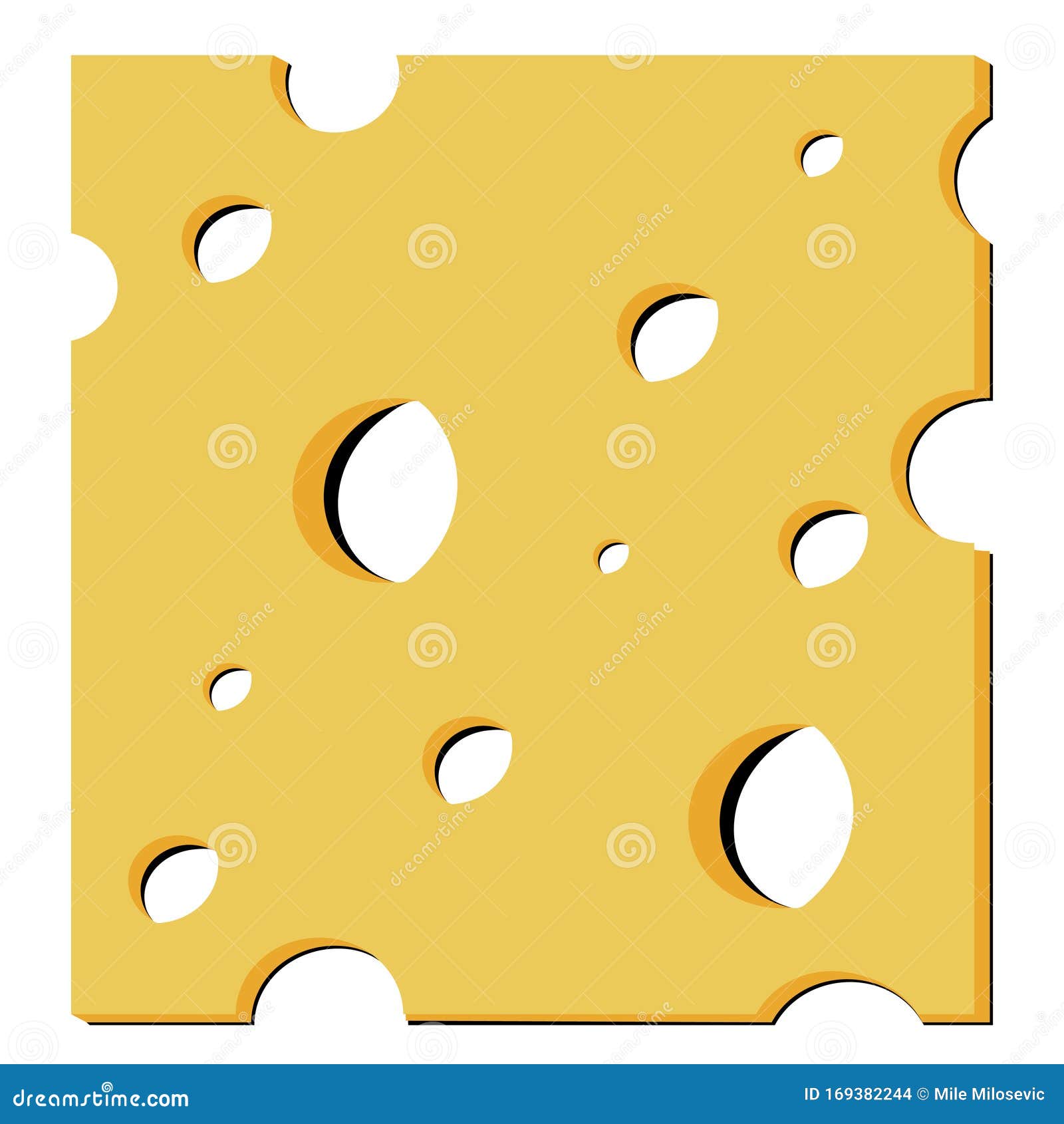 Plak Kaas Voor Een Tosti-Cartoons, Één Pictogram Vector Illustratie - Illustration Of Voedsel, Sandwich: 169382244