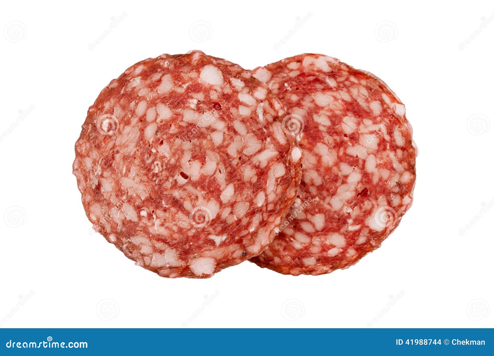 Plak van salamiworst stock foto. Image of ongezond, smakelijk 41988744