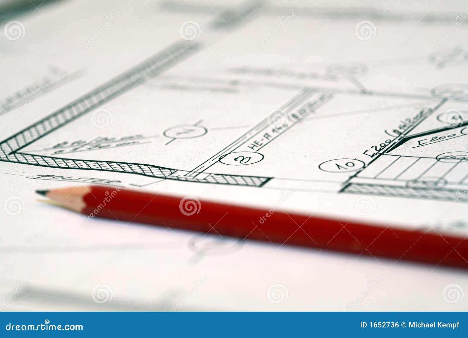 Plan stock photo. Image of design, lines, pencil, architecture - 1652736