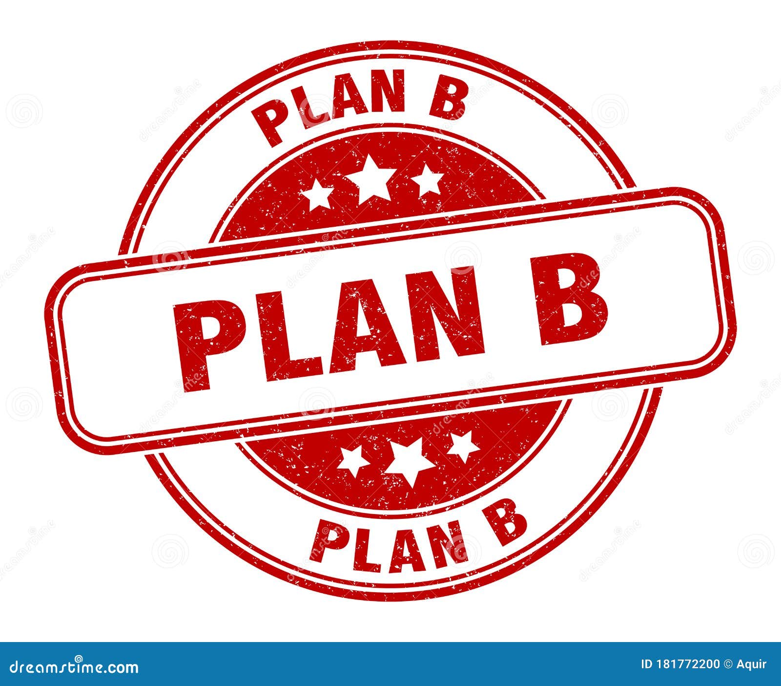 Plan B Stamp. Plan B Round Grunge Sign Stock Vector Illustration of