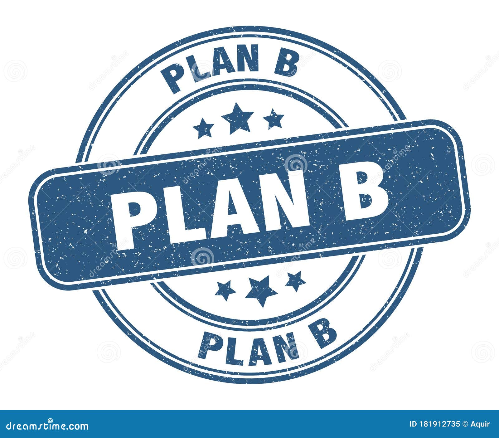Plan B Stamp. Plan B Round Grunge Sign Stock Vector Illustration of
