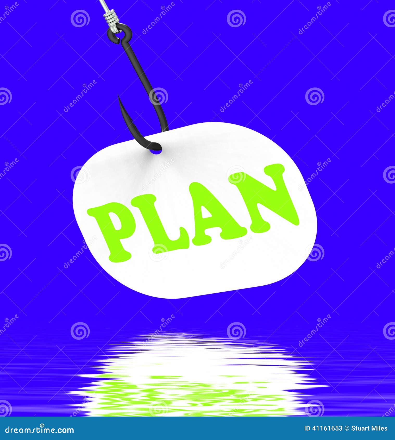 Plan on Hook Displays Planned Objectives and Mission Stock Illustration Illustration of plans