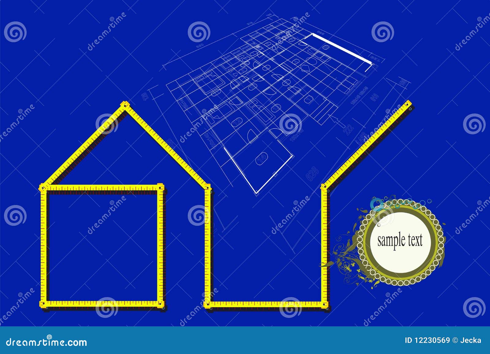  Plan  house  stock vector Illustration of blueprint 