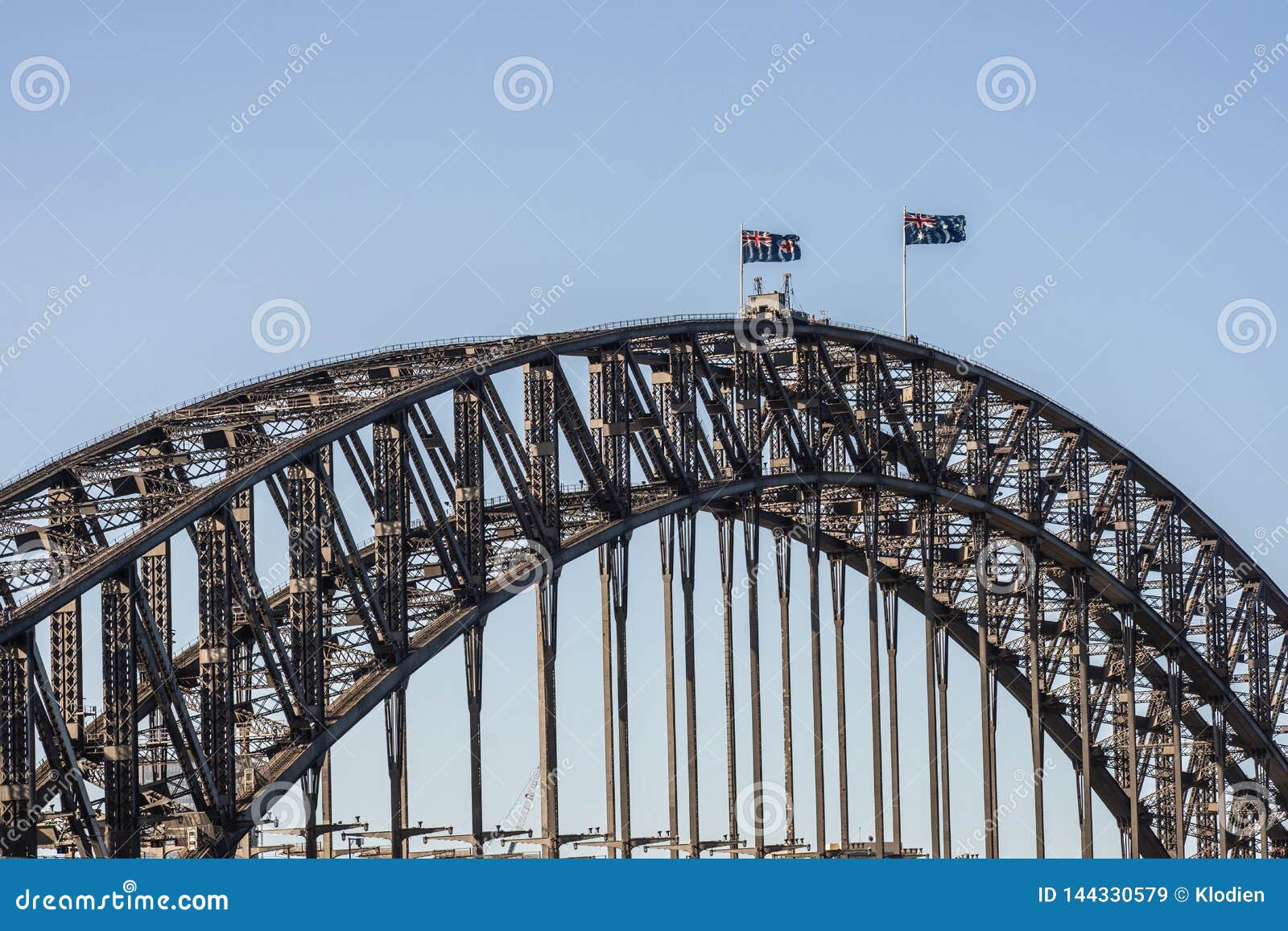 Plan Rapproché Denvergure De Pont De Port Pendant Le