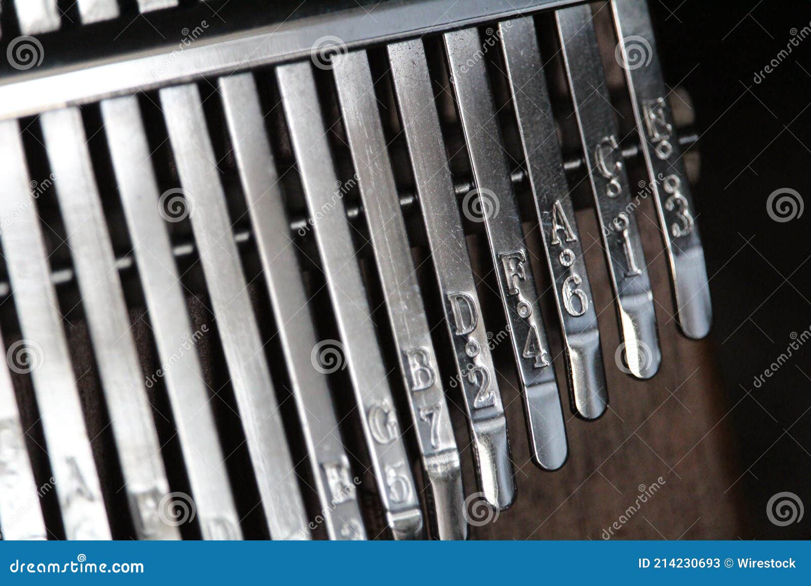 Plan Rapproché D'un Piano à Pouce Kalimba Image stock - Image du