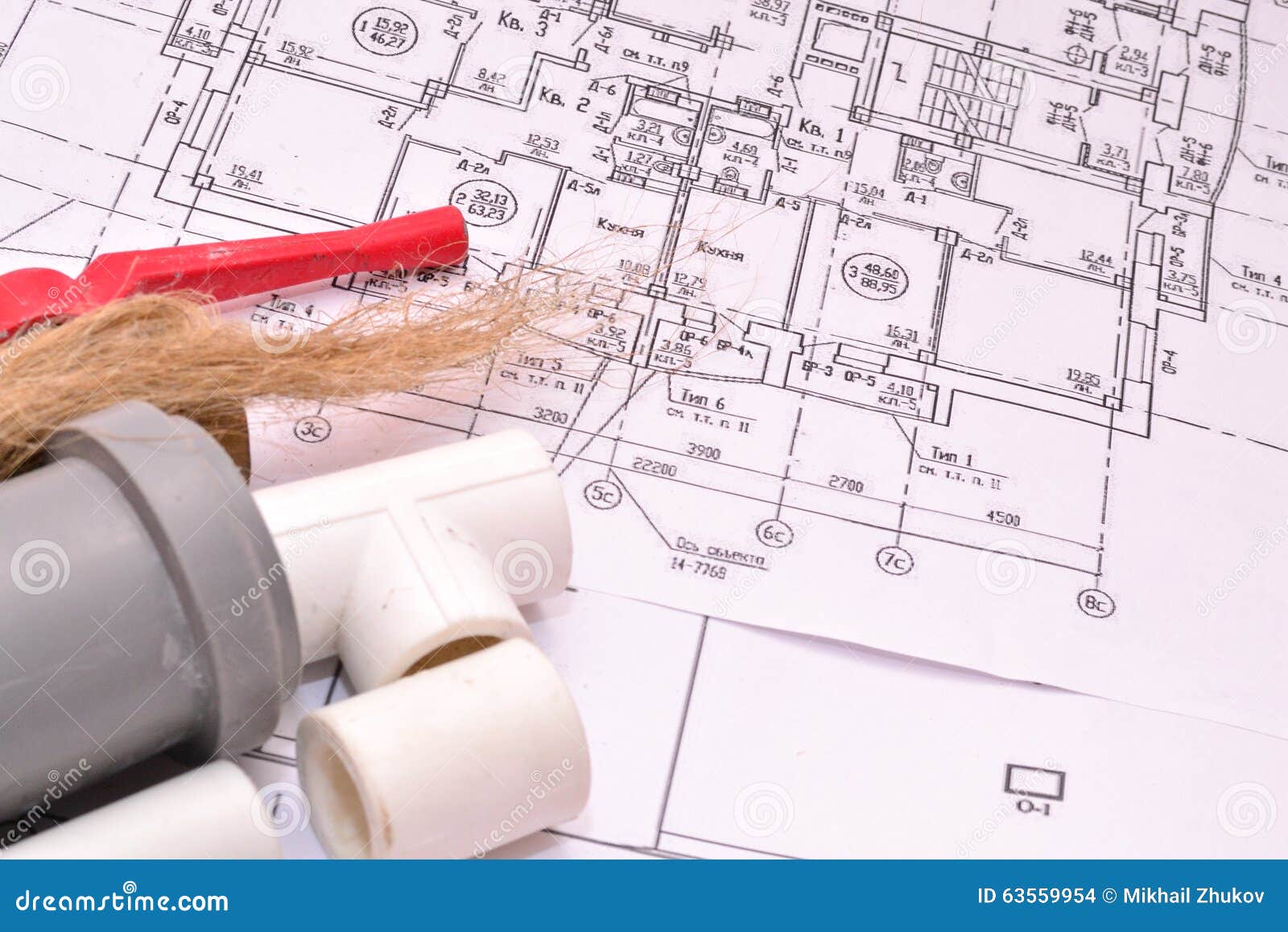 Plan for Rehabilitation of Water Supply Stock Photo Image of