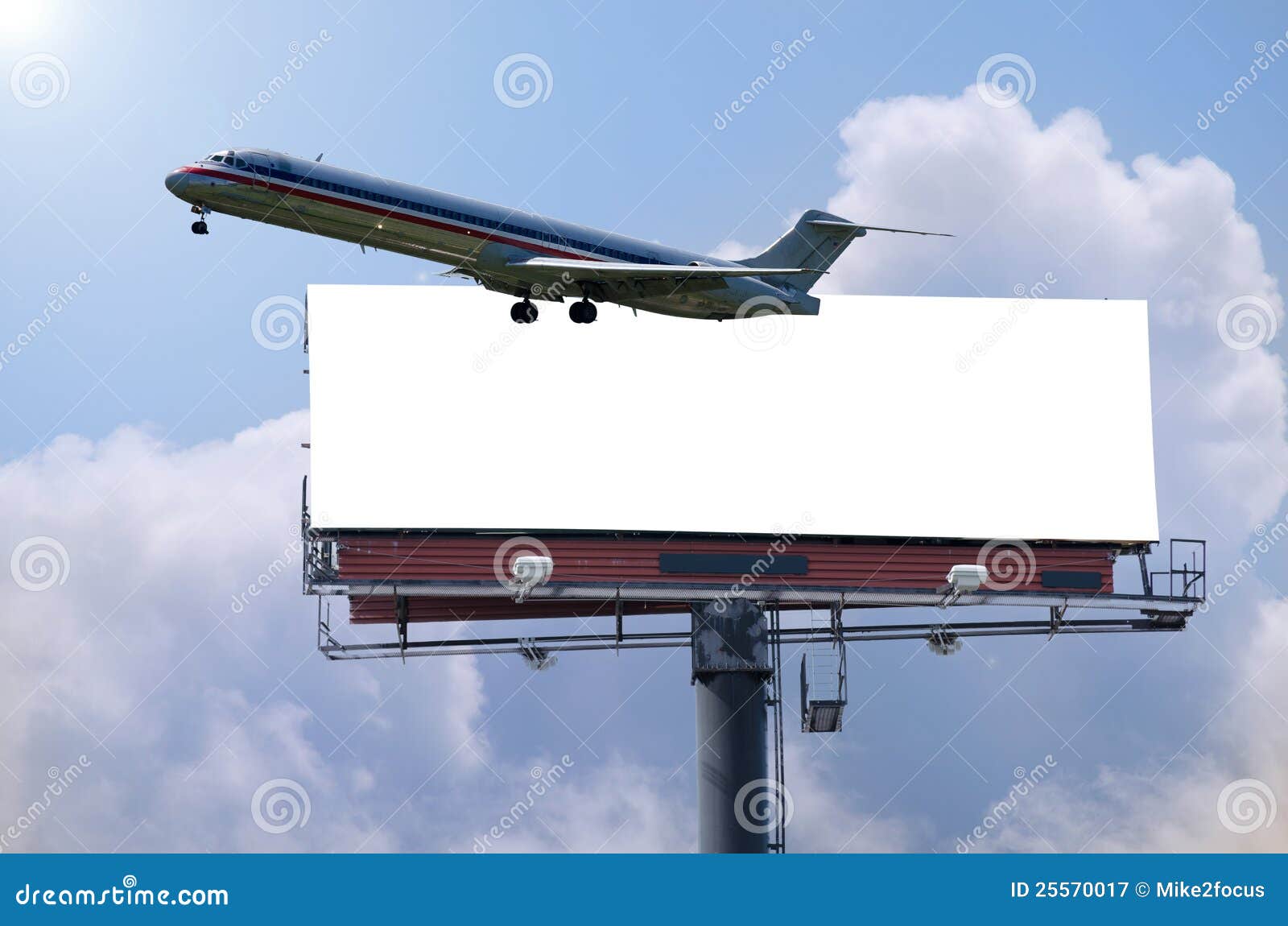 Plane With Billboard Travel Concept Royalty Free Stock Photography ...