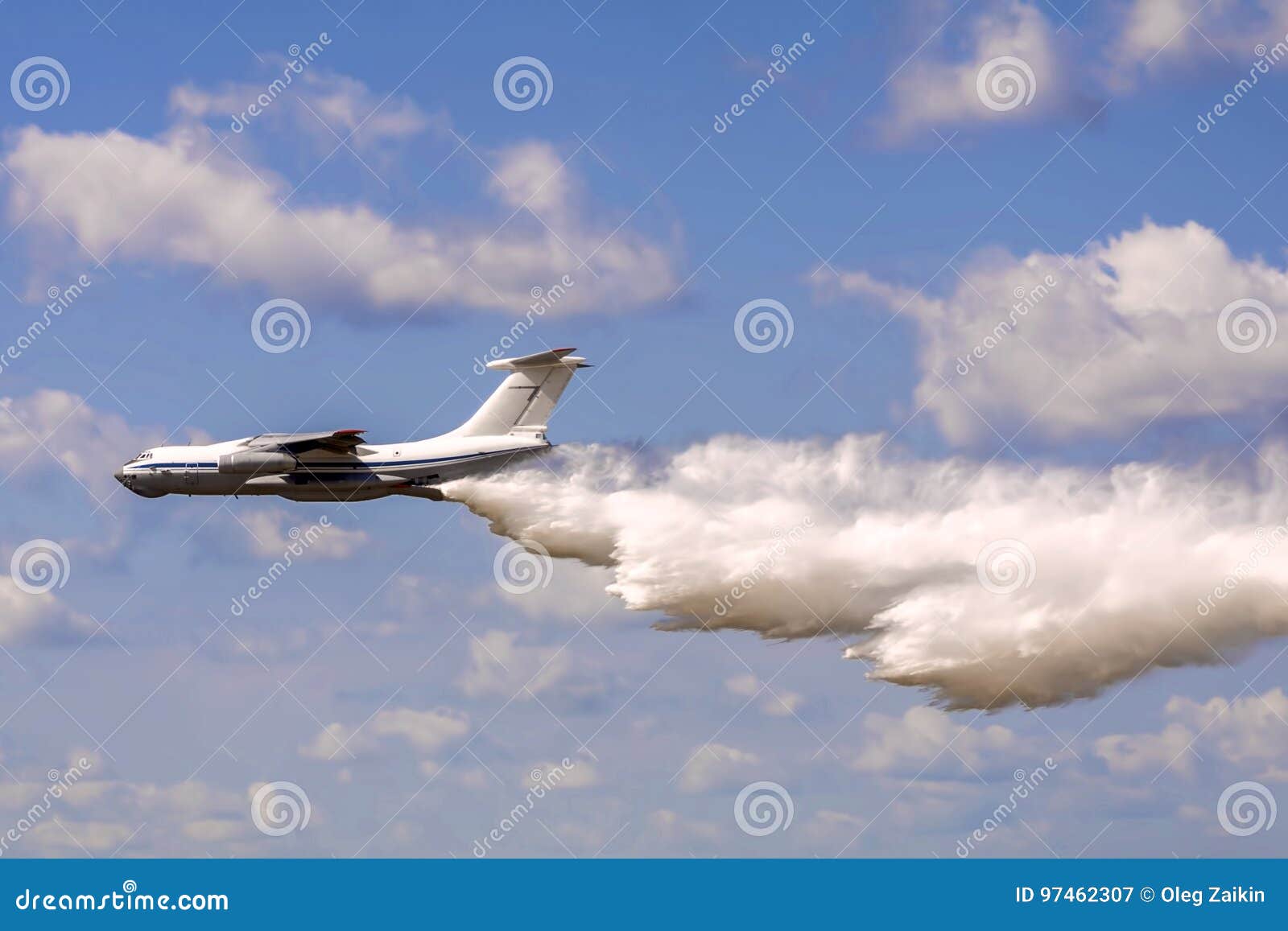 A Plane Drops Water on a Fire Stock Image Image of water, beautiful