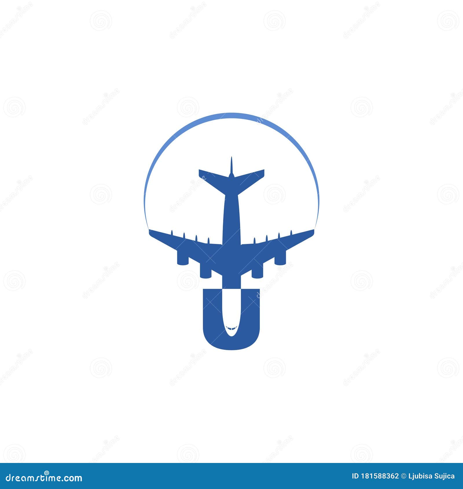 Plane Icon Isolated on White Background Stock Vector - Illustration of ...