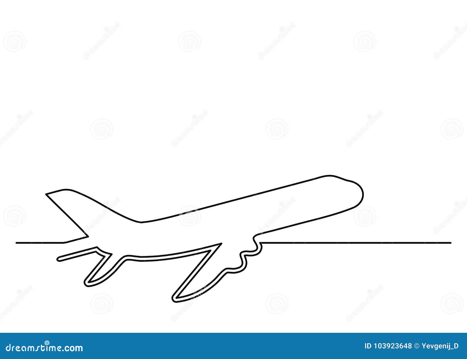 plane icon in line art style. airliner icon. continuous line drawing. single, unbroken line drawing style