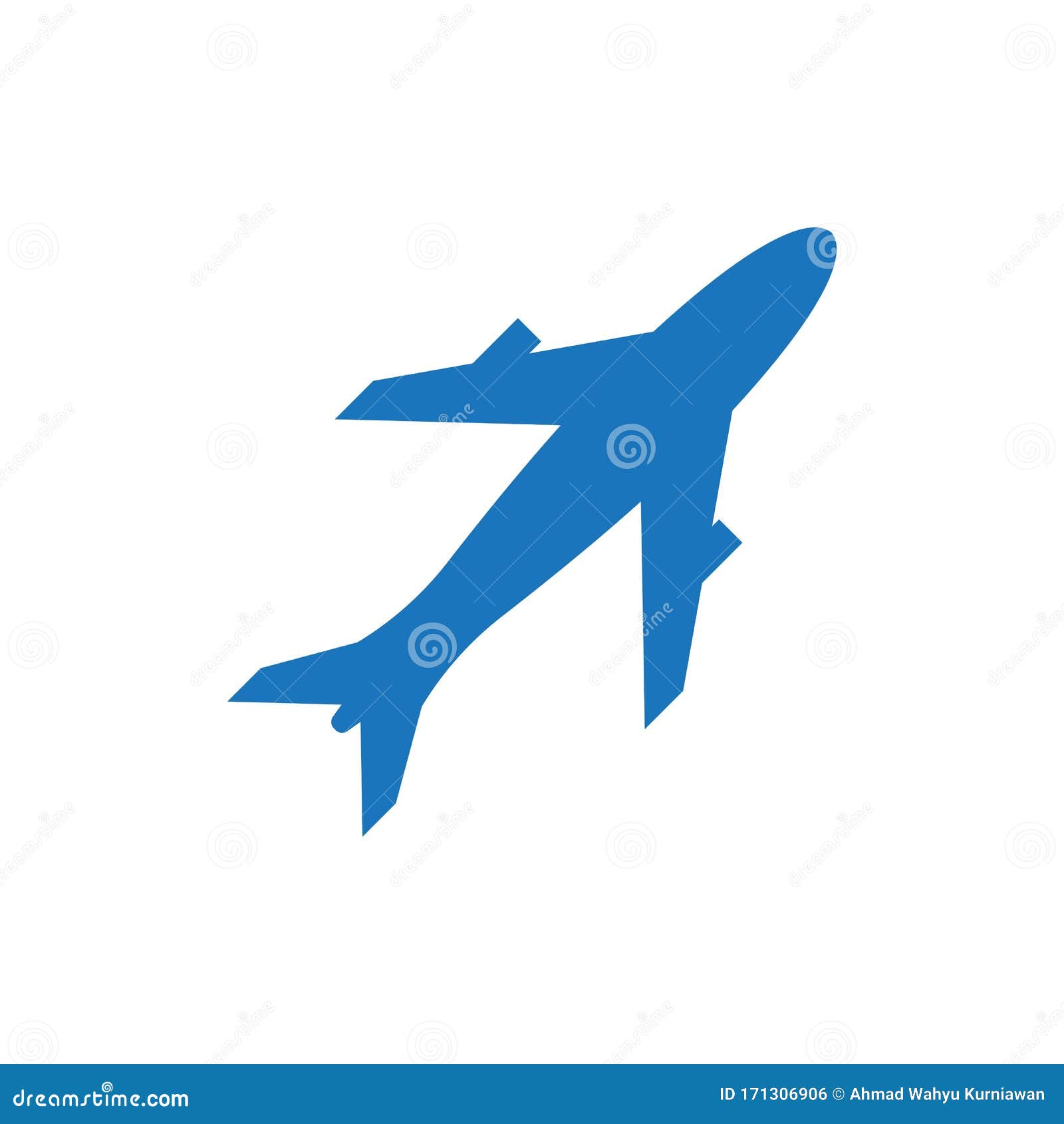 Plane icon vector stock vector. Illustration of passenger - 171306906