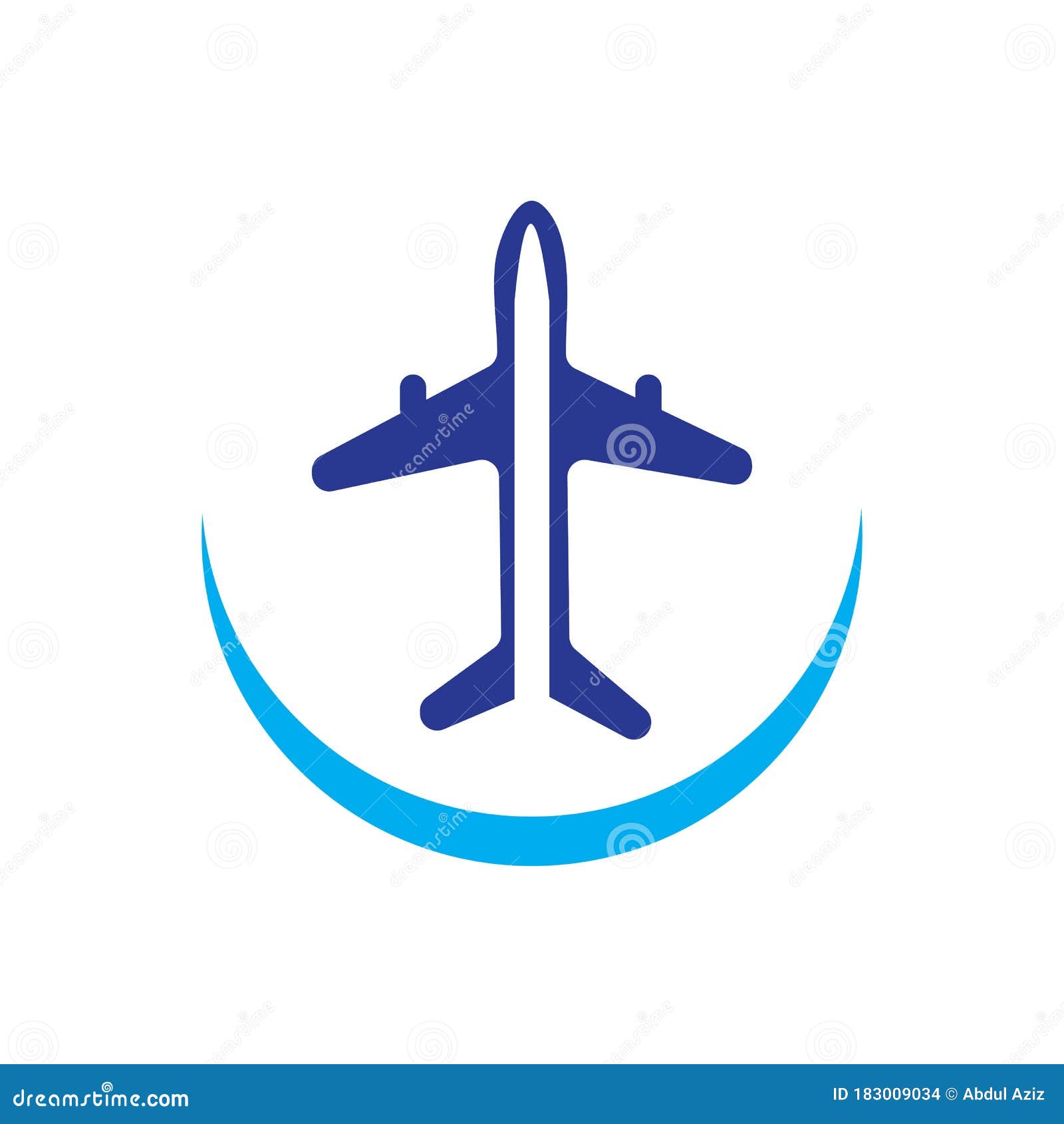 Plane Illustration Logo Vector Stock Vector - Illustration of corporate ...