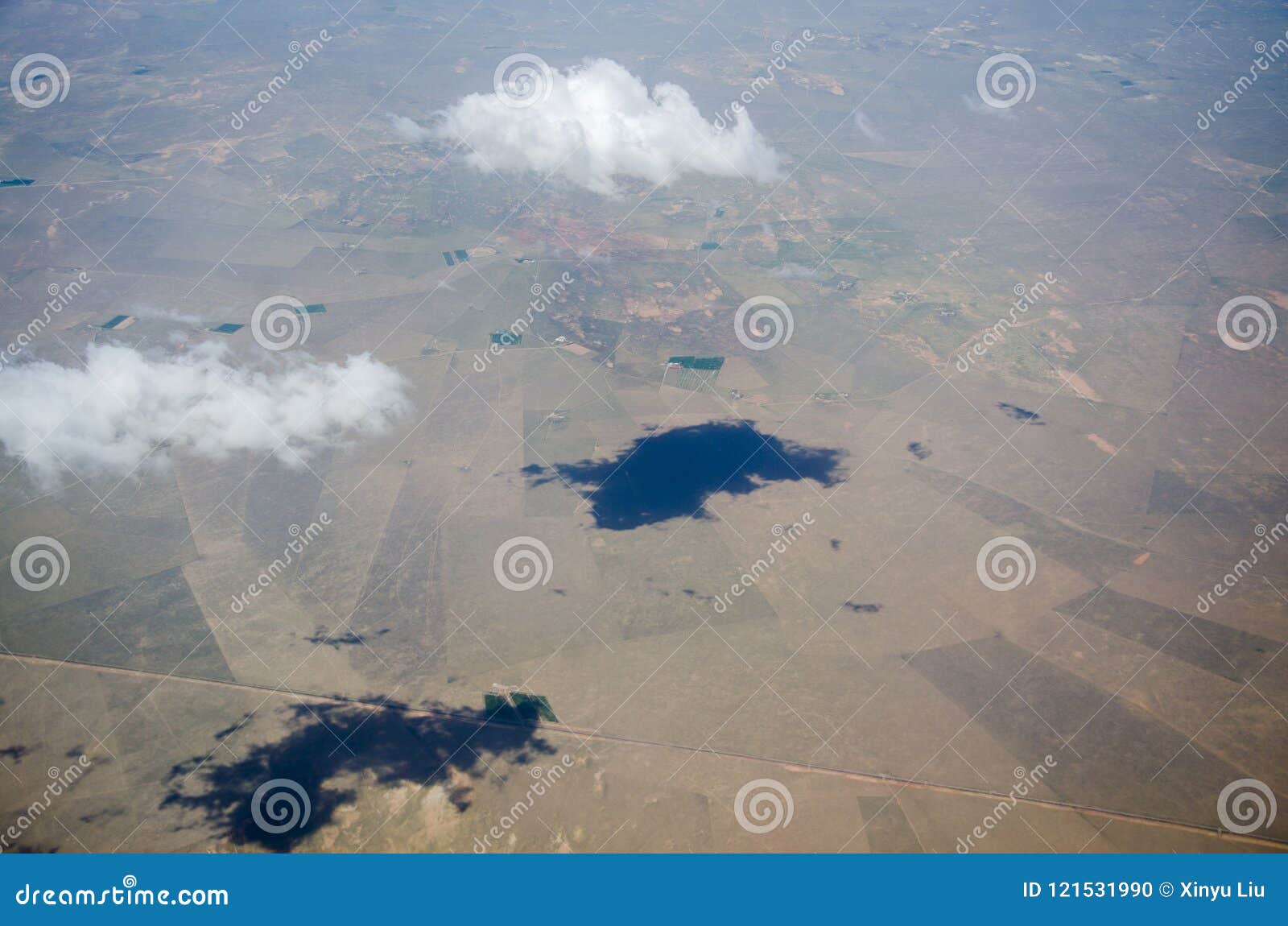 The Shadows Of Clouds And Clouds Stock Photo - Image of shadows, plane:  121531990