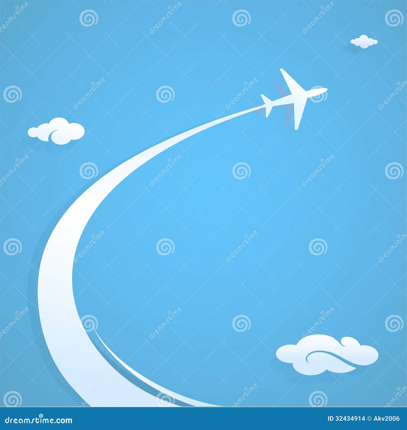 airplane trail clipart - photo #24