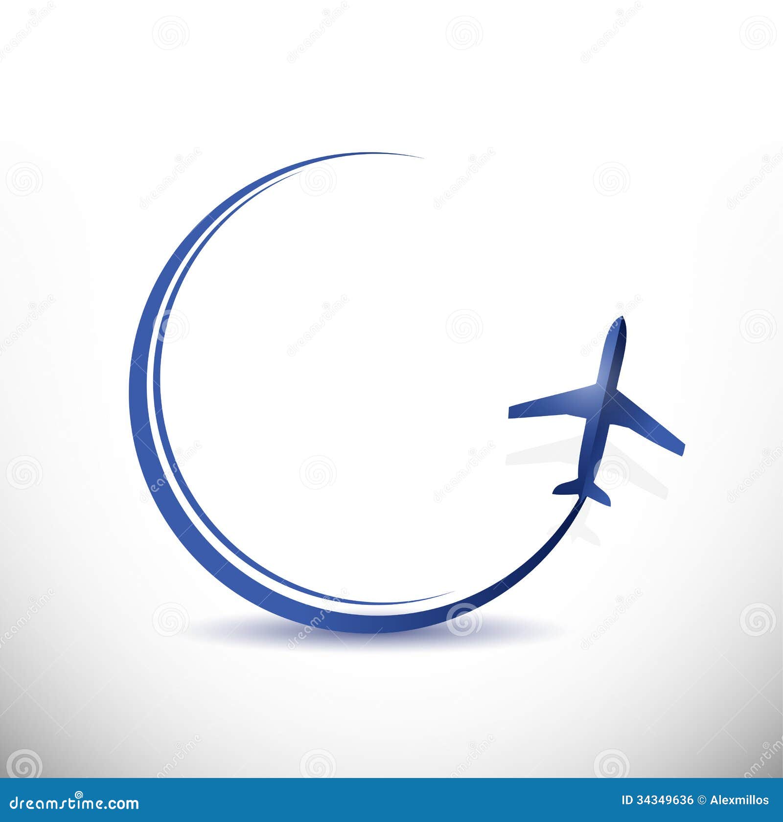 Plane Travel Destination Concept Illustration Royalty Free Stock Image 