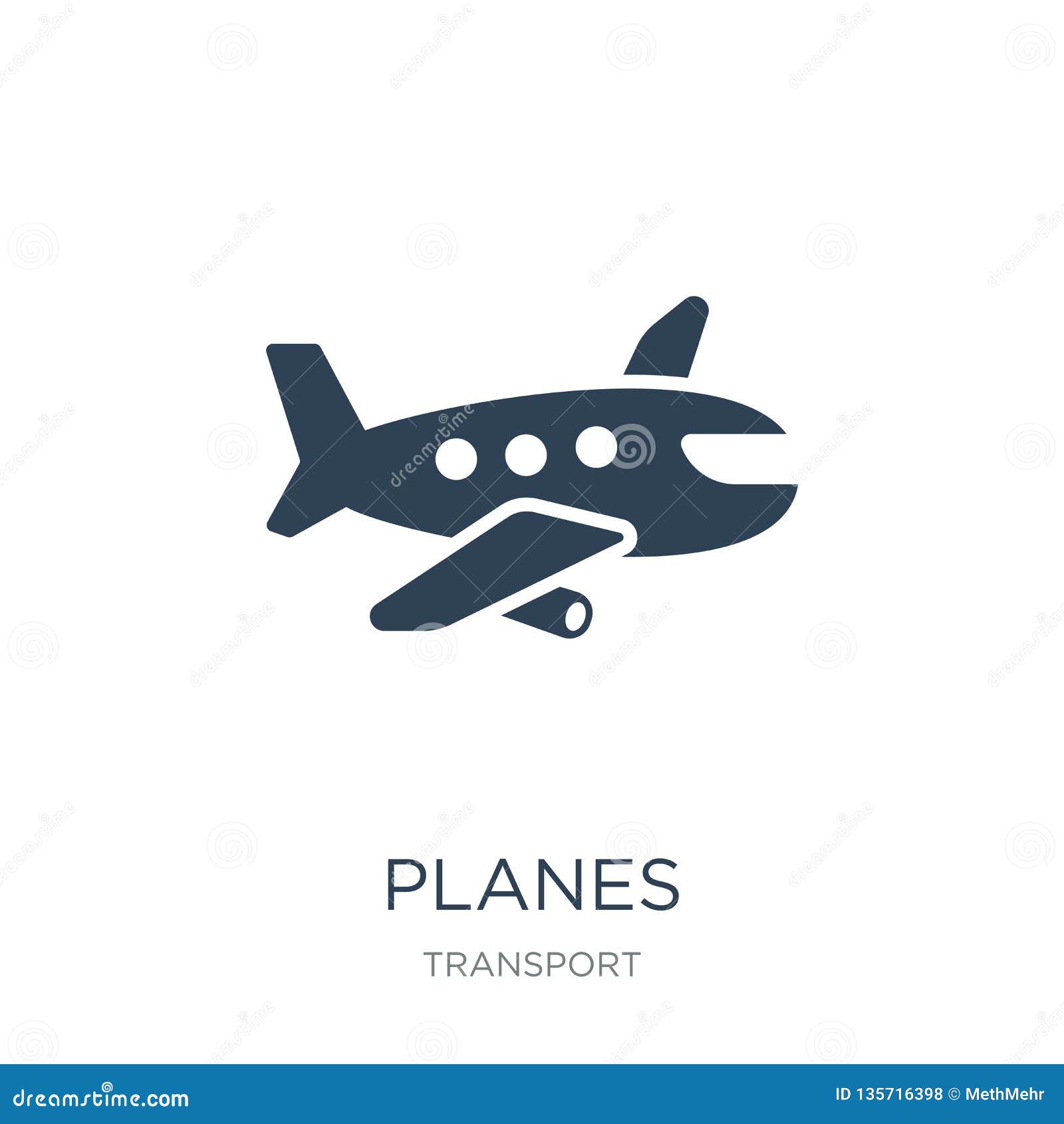 Planes Icon in Trendy Design Style. Planes Icon Isolated on White ...