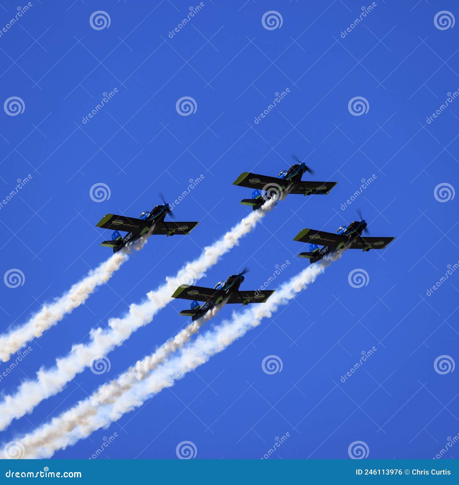 Planes Performing Formation Aerobatics at Buckeye Air Show Editorial