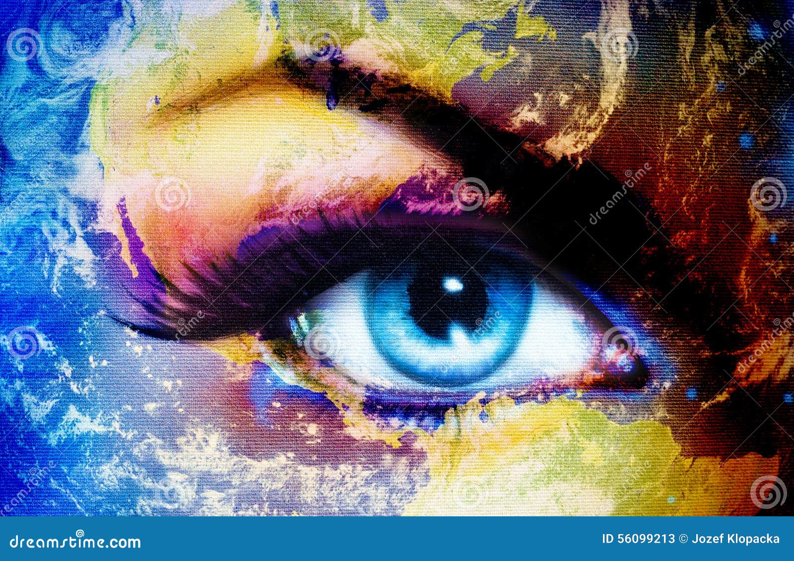 Colorful Eye Painting Colorful Eye Painting