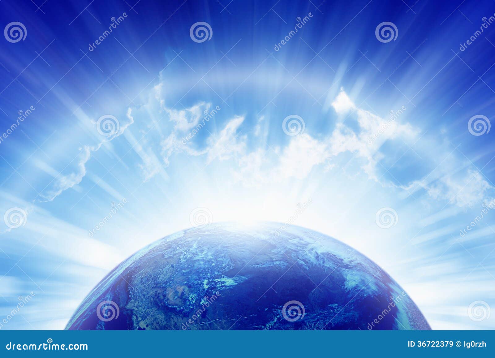 planet earth, bright sun, heaven