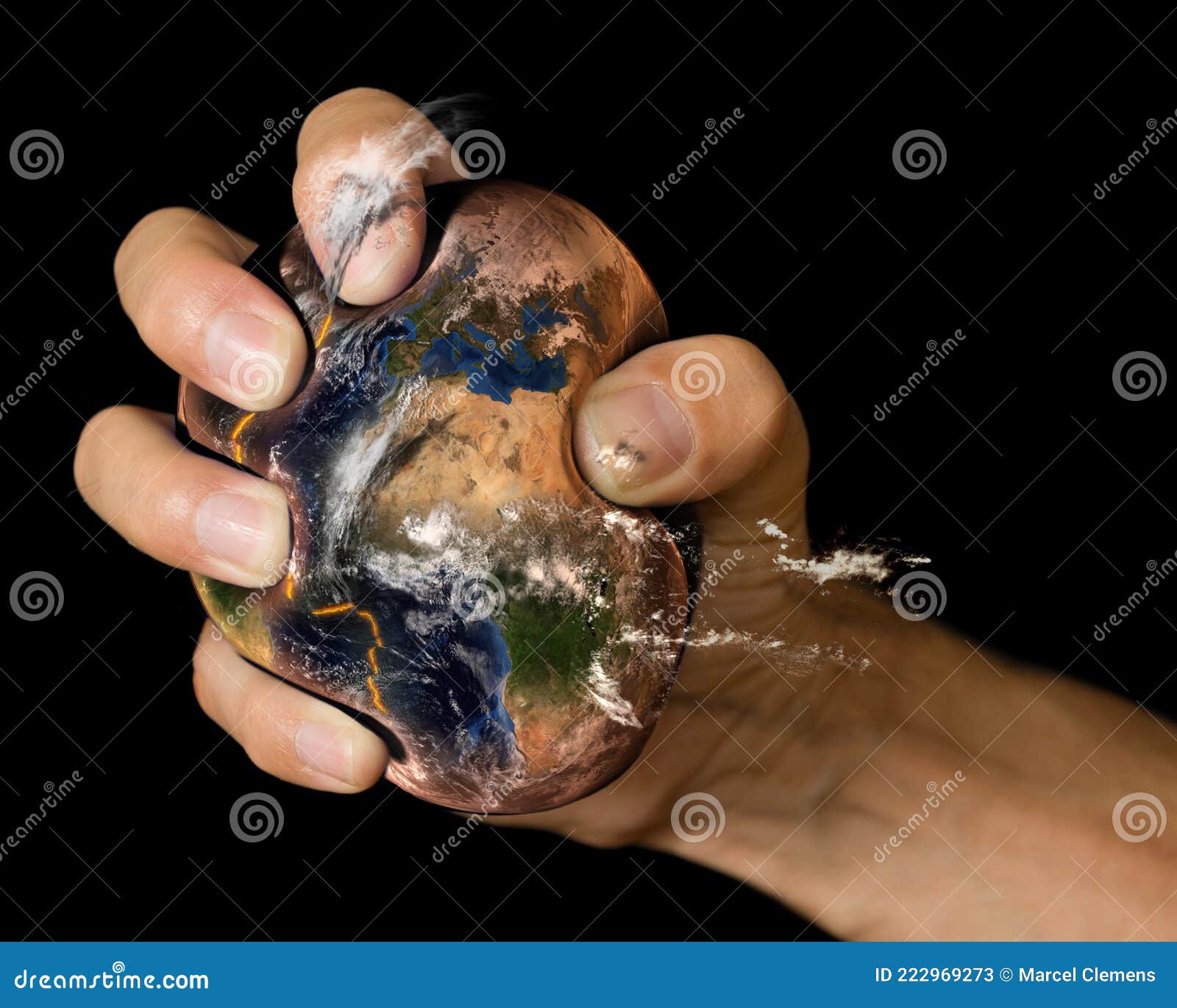 Earth.Crushed Plastic, Pieces Of Torn Paper ,aluminium Pieces And