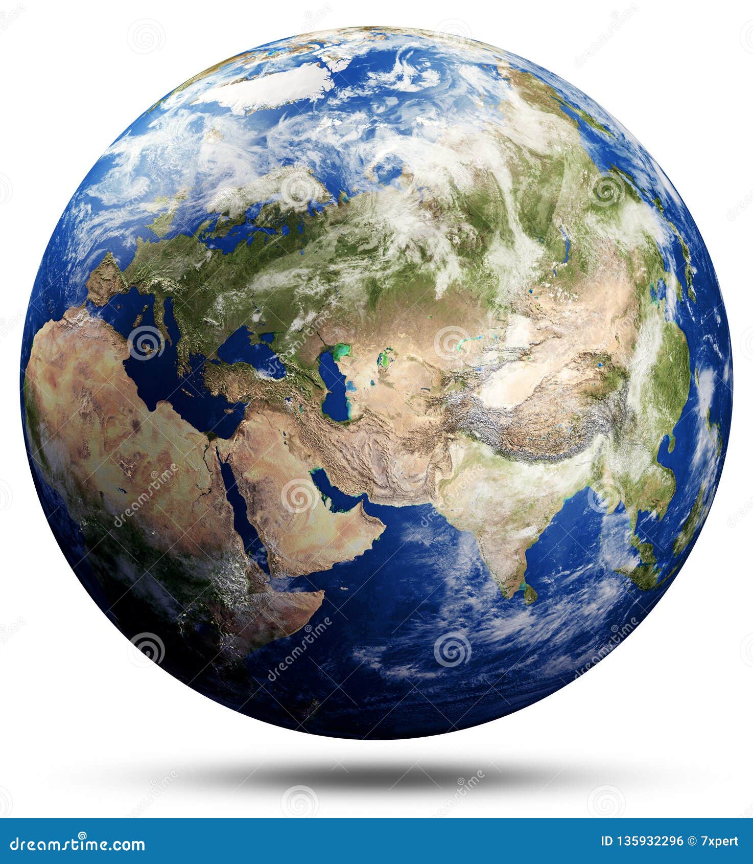 planet earth globe map - asia