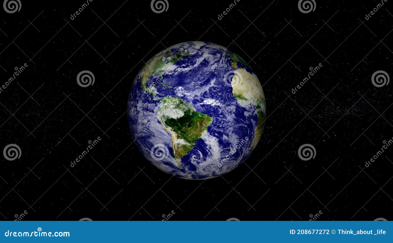 planet earth isolate dark. 3d render of planet earth with night stars background.