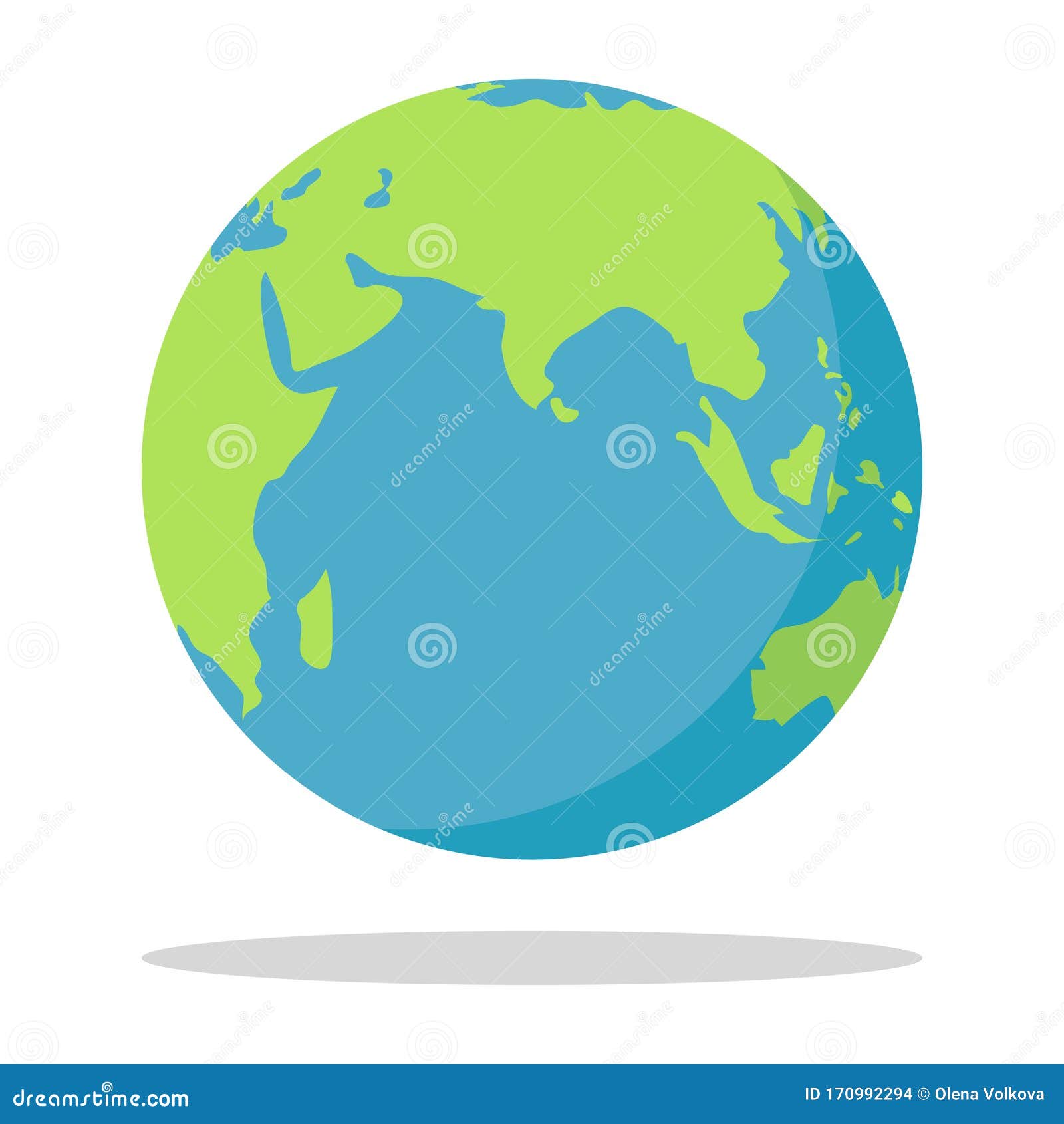 Planet Earth Isolated on a White Background with Shadow. Vector, Cartoon Illustration of the Planet Earth Stock Vector - Illustration of circle, business: 170992294 Planet Earth Isolated on a White Background with Shadow. Vector, Cartoon Illustration of the Planet Earth Stock Vector - Illustration of circle, business: 170992294