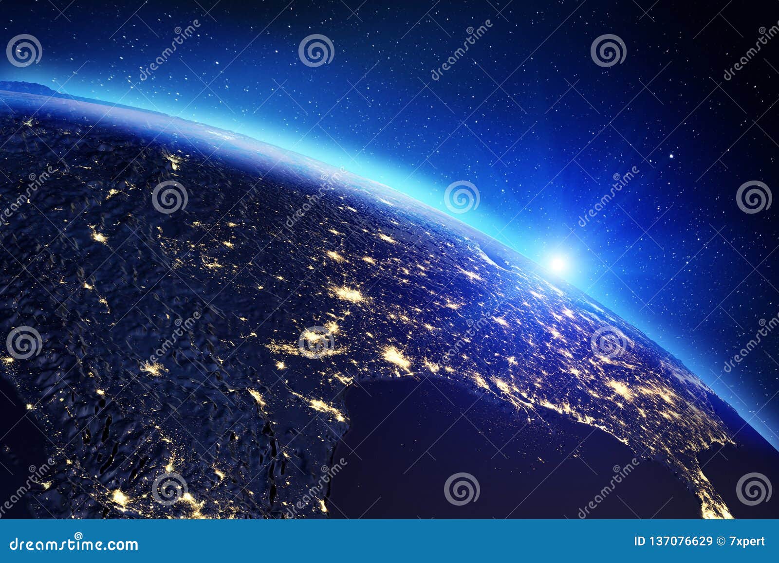 Planet Earth Map. 3d Rendering Stock Image - Image of continent