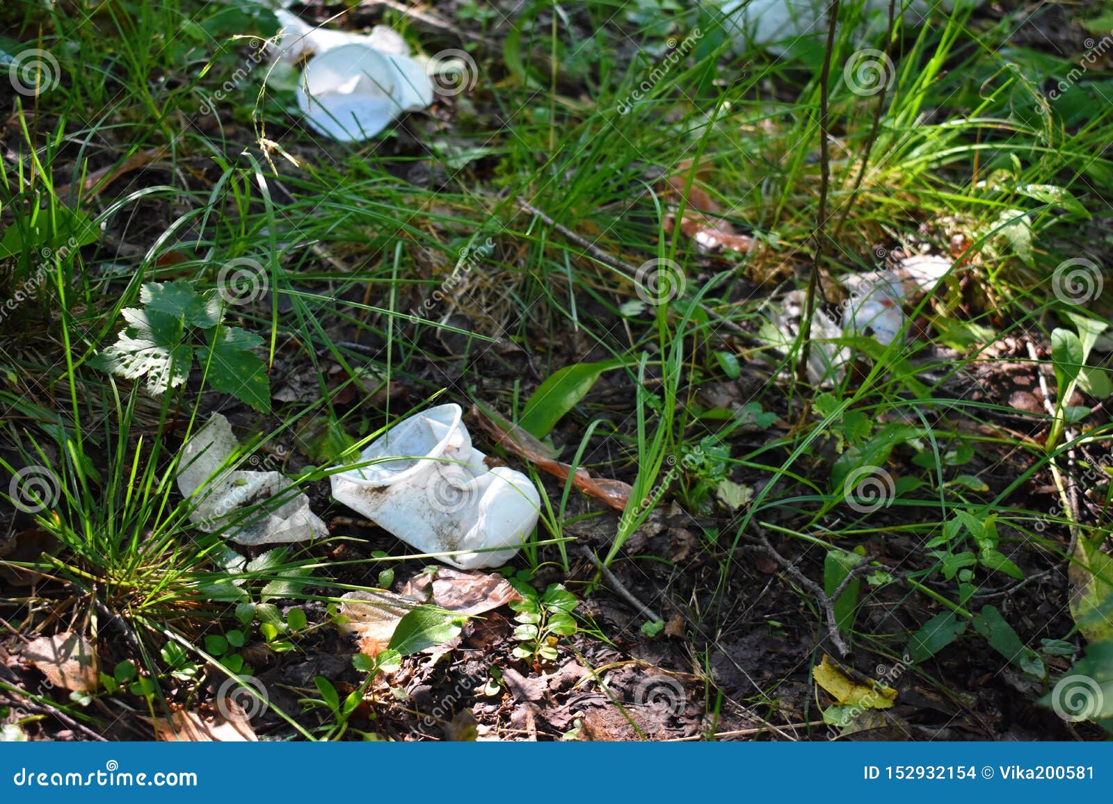 Problem of Contamination of the Environment Stock Photo Image of