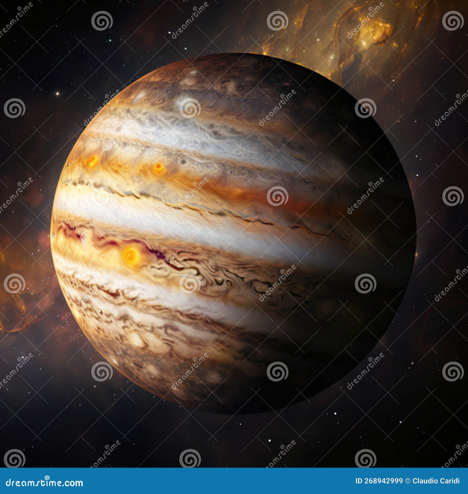 Jupiter. Generative Artificial Intelligence Stock Image Image